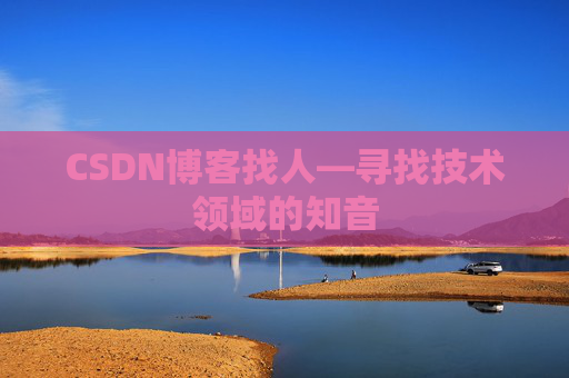 CSDN博客找人—寻找技术领域的知音